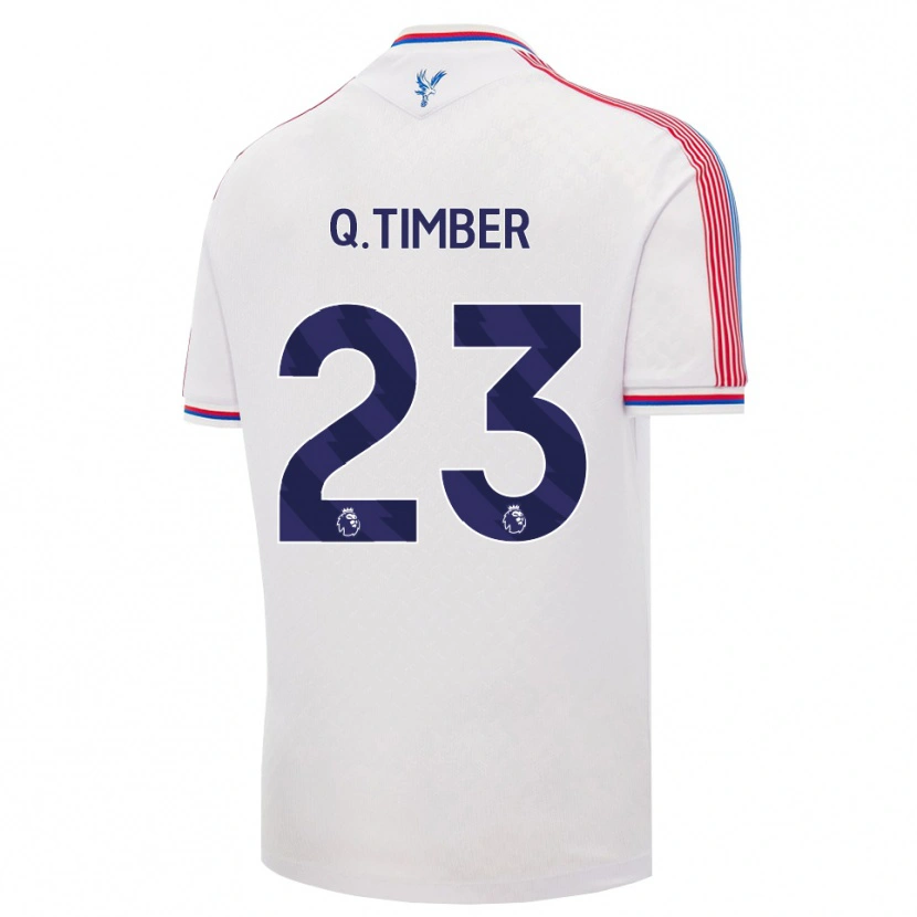 Danxen Bambino Maglia Quinten Timber #23 Bianco Rosso Blu Kit Gara Home 2026/27 Maglietta