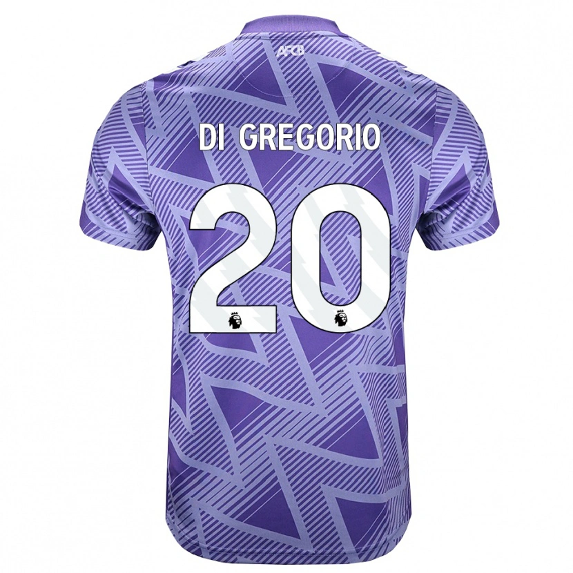Danxen Bambino Maglia Michele Di Gregorio #20 Rossa Velo Pallido Bianco Kit Gara Away 2026/27 Maglietta