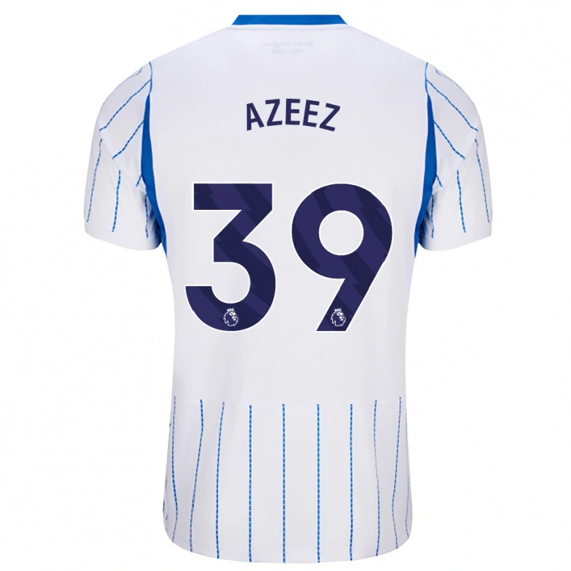 Danxen Bambino Maglia Femi Azeez #39 Blu Dodger Bianco Kit Gara Away 2026/27 Maglietta