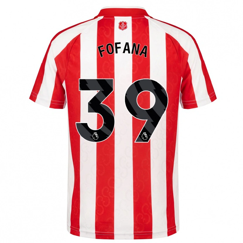Danxen Uomo Maglia Malick Fofana #39 Rosso Bianco Nero Kit Gara Home 2026/27 Maglietta