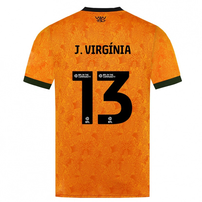 Danxen Uomo Maglia João Virgínia #13 Arancione Nero Kit Gara Home 2026/27 Maglietta