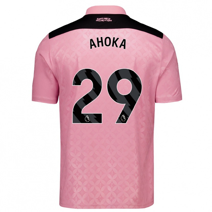 Danxen Uomo Maglia Jules Ahoka #29 Rosa Chiaro Nero Kit Gara Away 2026/27 Maglietta