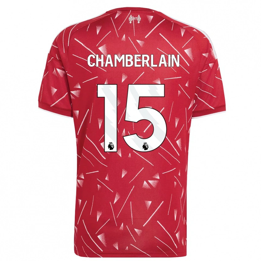 Danxen Uomo Maglia Alex Oxlade Chamberlain #15 Bianco Rosso Kit Gara Home 2026/27 Maglietta