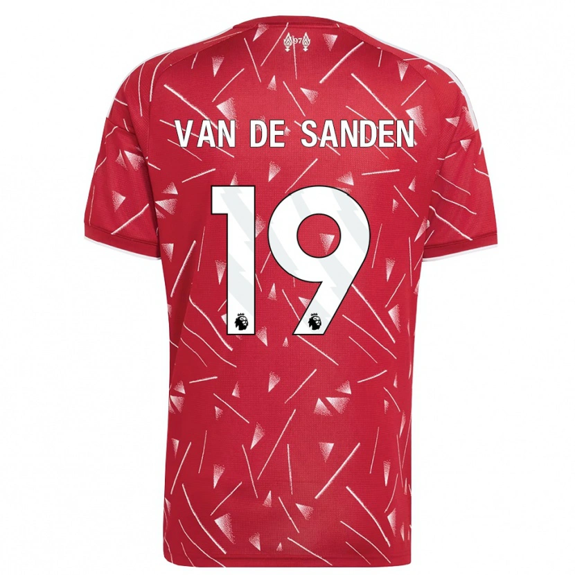 Danxen Uomo Maglia Shanice Van De Sanden #19 Bianco Rosso Kit Gara Home 2026/27 Maglietta