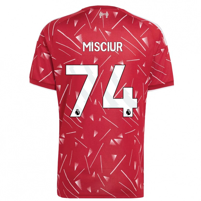 Danxen Uomo Maglia Kornel Misciur #74 Bianco Rosso Kit Gara Home 2026/27 Maglietta