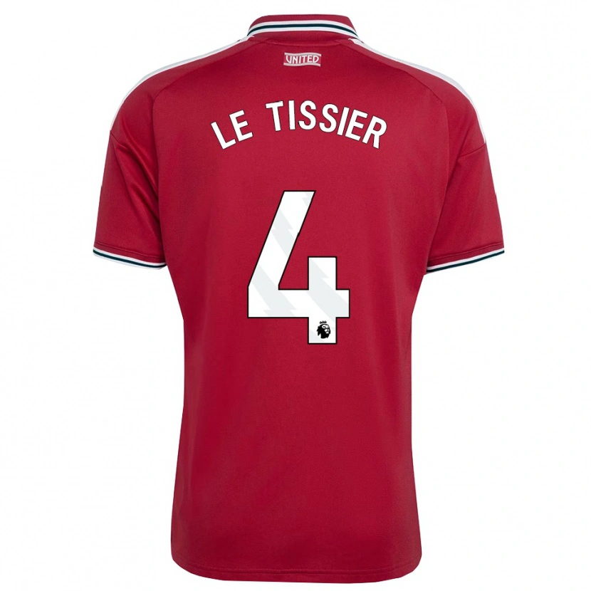 Danxen Uomo Maglia Maya Le Tissier #4 Rosso Giallo Bianco Kit Gara Home 2026/27 Maglietta