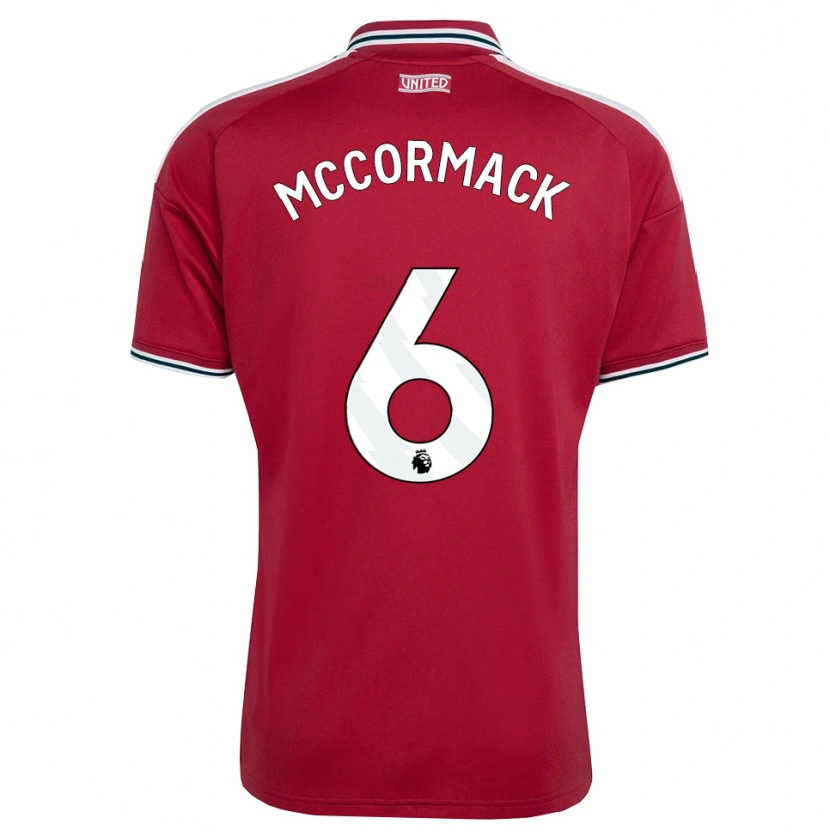 Danxen Uomo Maglia Rafe Mccormack #6 Rosso Giallo Bianco Kit Gara Home 2026/27 Maglietta