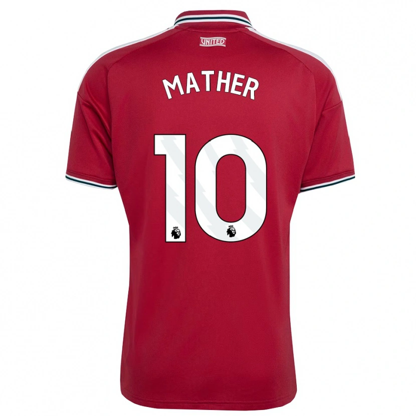 Danxen Uomo Maglia Sam Mather #10 Rosso Giallo Bianco Kit Gara Home 2026/27 Maglietta