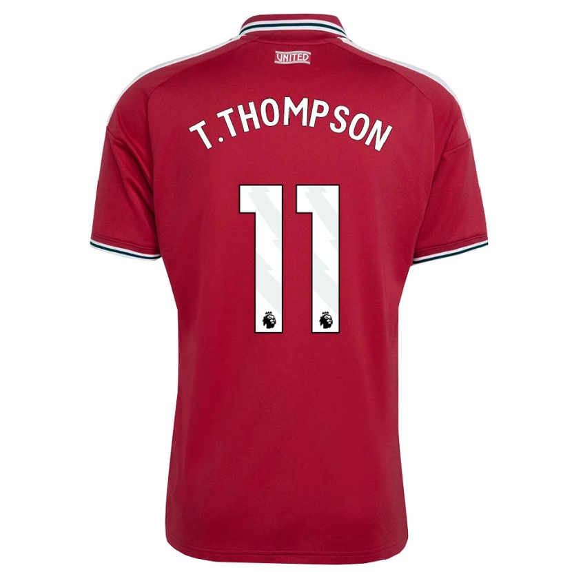 Danxen Uomo Maglia Tynan Thompson #11 Rosso Giallo Bianco Kit Gara Home 2026/27 Maglietta