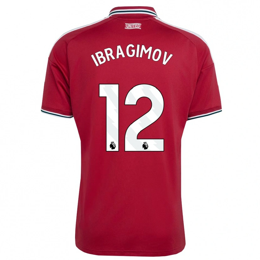 Danxen Uomo Maglia Gazi Ibragimov #12 Rosso Giallo Bianco Kit Gara Home 2026/27 Maglietta