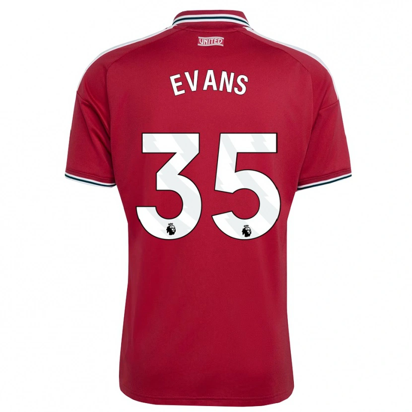 Danxen Uomo Maglia Jonny Evans #35 Rosso Giallo Bianco Kit Gara Home 2026/27 Maglietta