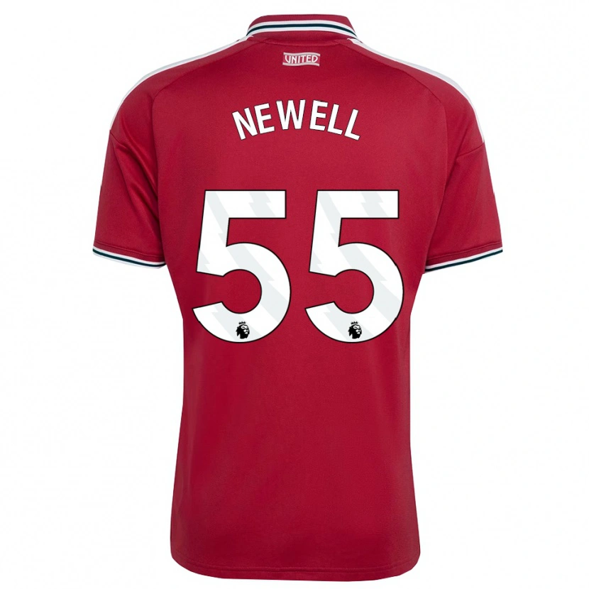Danxen Uomo Maglia Lucy Newell #55 Rosso Giallo Bianco Kit Gara Home 2026/27 Maglietta