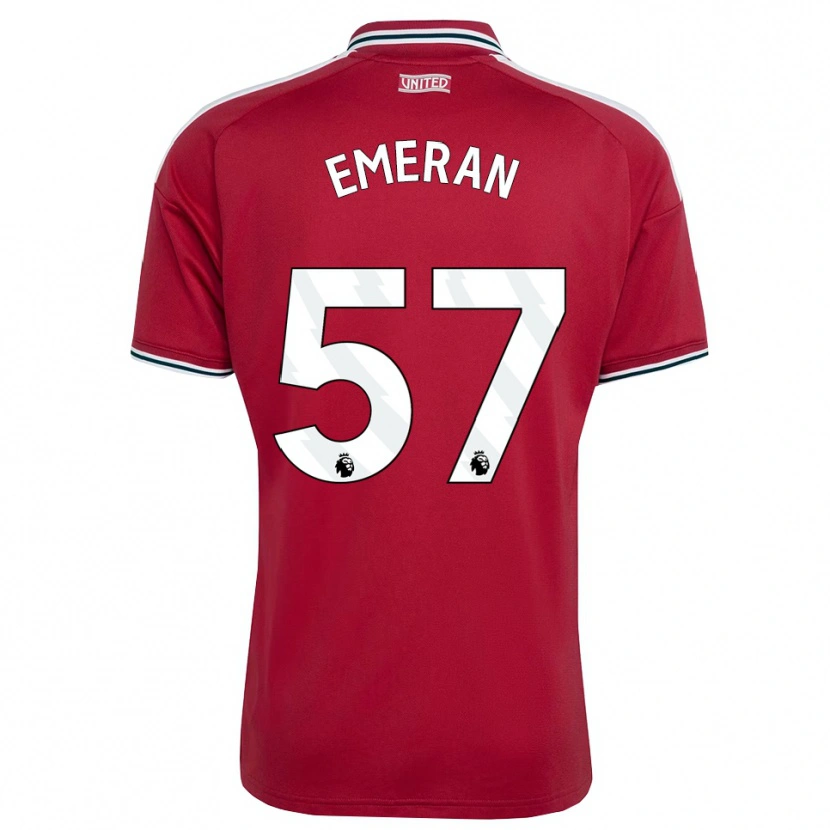 Danxen Uomo Maglia Noam Emeran #57 Rosso Giallo Bianco Kit Gara Home 2026/27 Maglietta