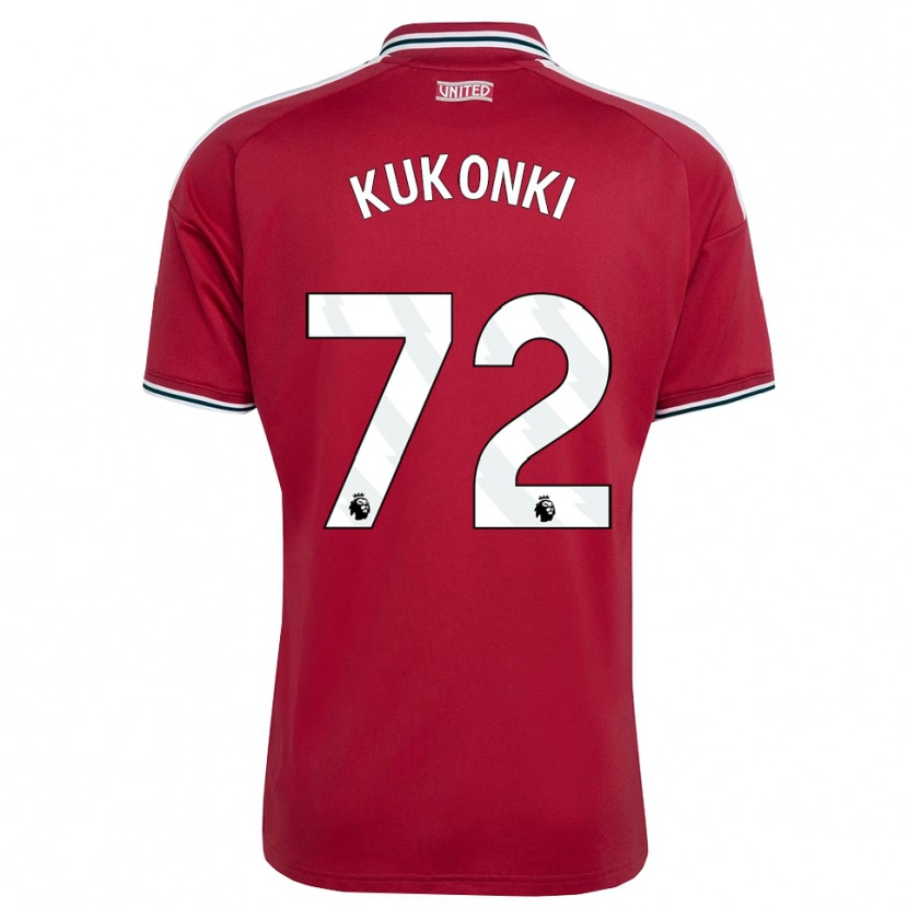 Danxen Uomo Maglia Godwill Kukonki #72 Rosso Giallo Bianco Kit Gara Home 2026/27 Maglietta