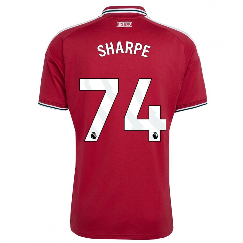 Danxen Uomo Maglia Malachi Sharpe #74 Rosso Giallo Bianco Kit Gara Home 2026/27 Maglietta