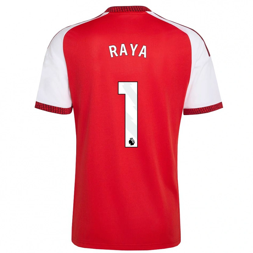 Danxen Uomo Maglia David Raya #1 Rosso Bianco Nero Kit Gara Home 2026/27 Maglietta