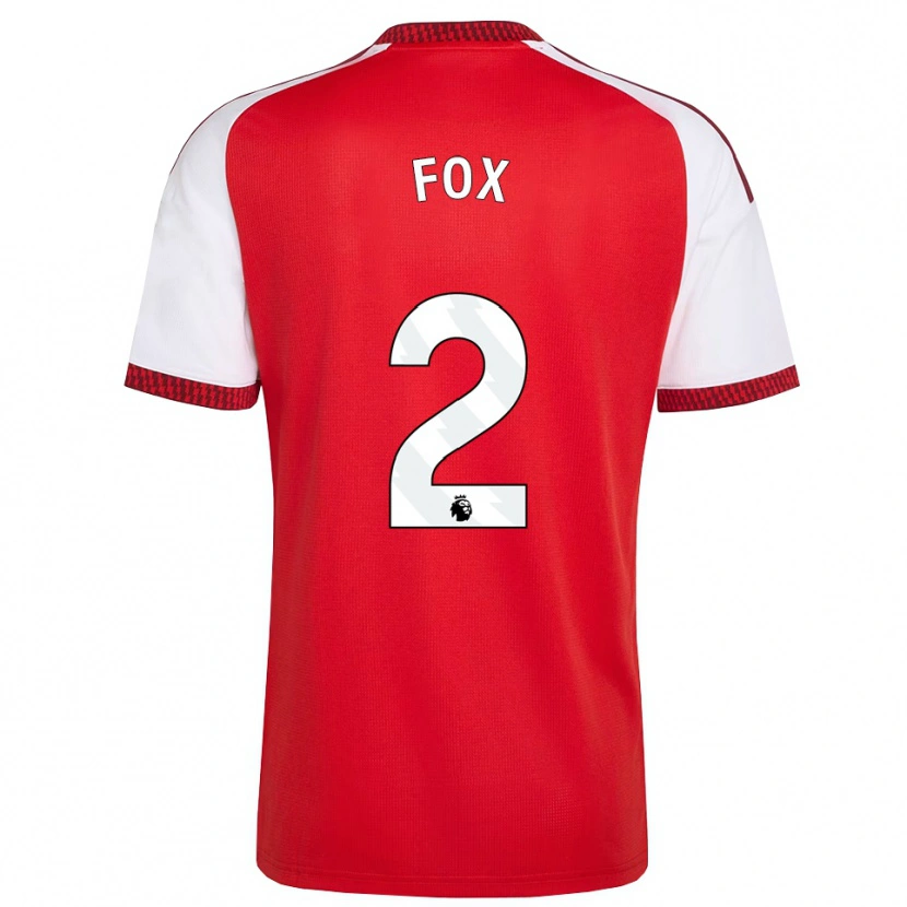 Danxen Uomo Maglia Emily Fox #2 Rosso Bianco Nero Kit Gara Home 2026/27 Maglietta