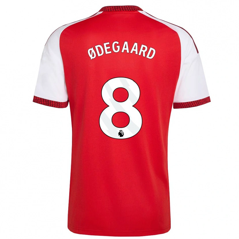 Danxen Uomo Maglia Martin Ødegaard #8 Rosso Bianco Nero Kit Gara Home 2026/27 Maglietta