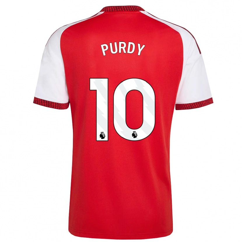 Danxen Uomo Maglia Charlie Purdy #10 Rosso Bianco Nero Kit Gara Home 2026/27 Maglietta