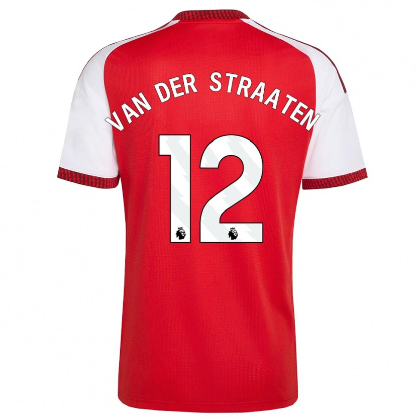 Danxen Uomo Maglia Zachary Van Der Straaten #12 Rosso Bianco Nero Kit Gara Home 2026/27 Maglietta