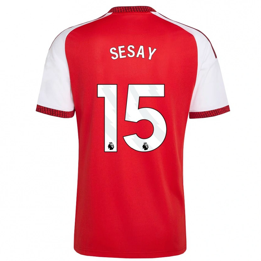 Danxen Uomo Maglia Joshua Sesay #15 Rosso Bianco Nero Kit Gara Home 2026/27 Maglietta