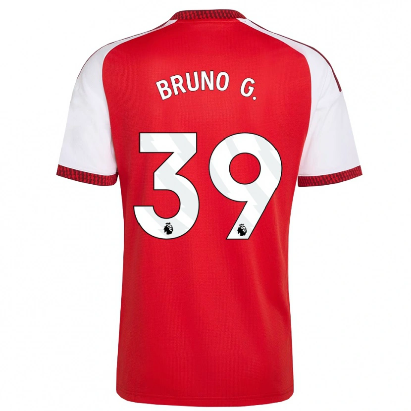 Danxen Uomo Maglia Bruno Guimarães #39 Rosso Bianco Nero Kit Gara Home 2026/27 Maglietta