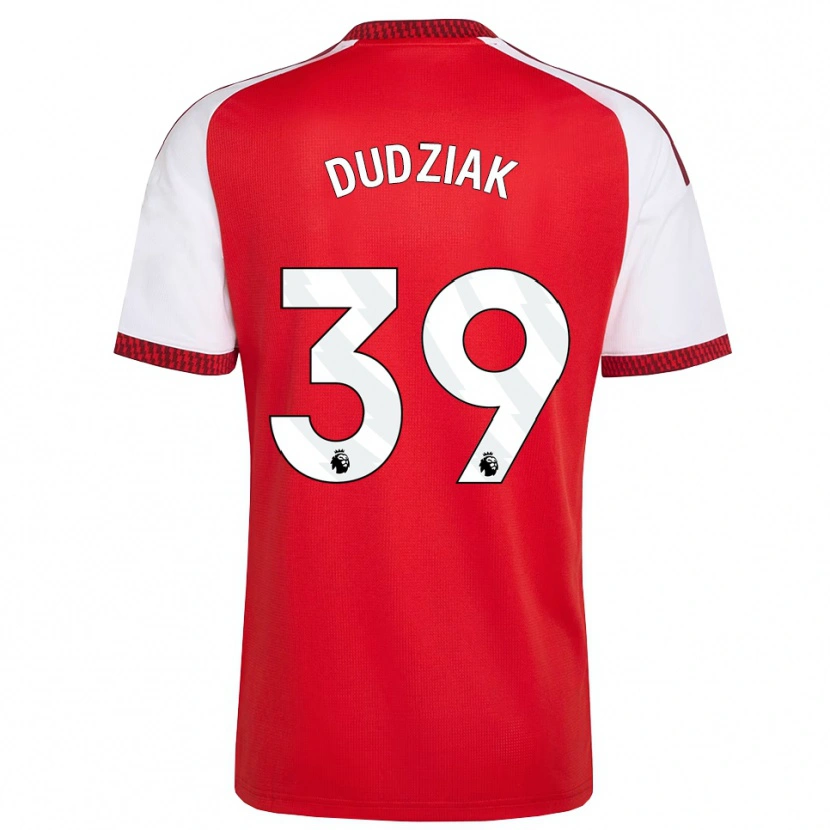 Danxen Uomo Maglia Harrison Dudziak #39 Rosso Bianco Nero Kit Gara Home 2026/27 Maglietta