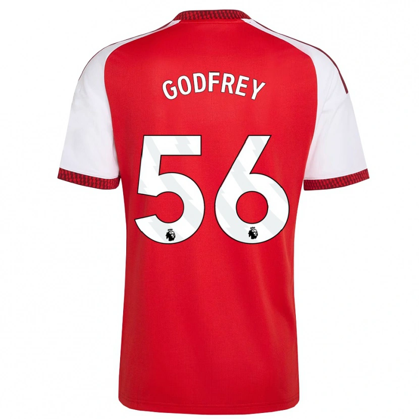 Danxen Uomo Maglia Freya Godfrey #56 Rosso Bianco Nero Kit Gara Home 2026/27 Maglietta