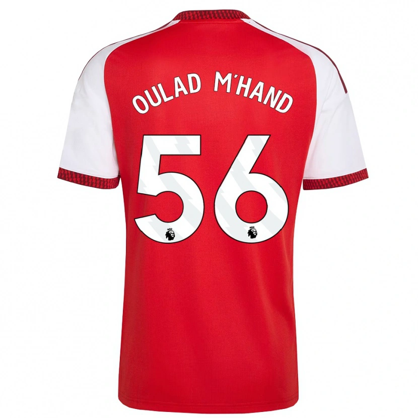 Danxen Uomo Maglia Salah-Eddine Oulad M'hand #56 Rosso Bianco Nero Kit Gara Home 2026/27 Maglietta