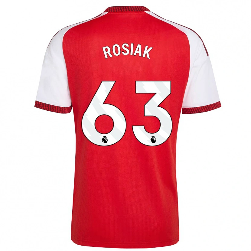 Danxen Uomo Maglia Michal Rosiak #63 Rosso Bianco Nero Kit Gara Home 2026/27 Maglietta