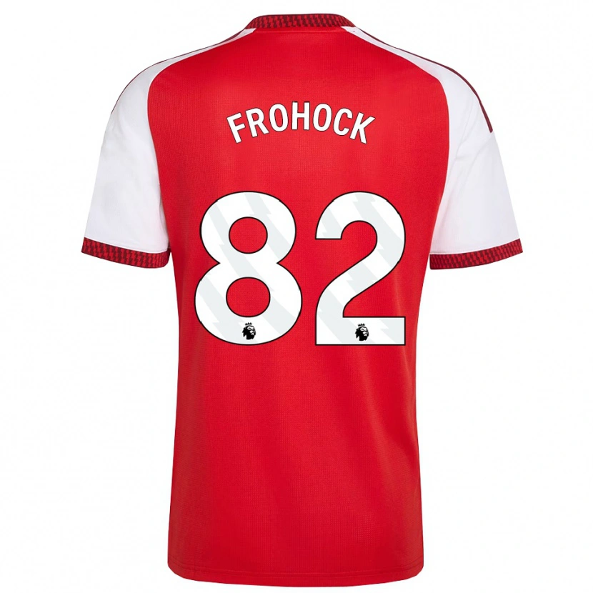 Danxen Uomo Maglia Marley Frohock #82 Rosso Bianco Nero Kit Gara Home 2026/27 Maglietta