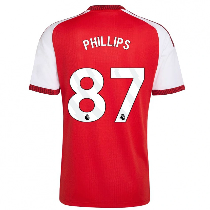 Danxen Uomo Maglia Bowen Phillips #87 Rosso Bianco Nero Kit Gara Home 2026/27 Maglietta