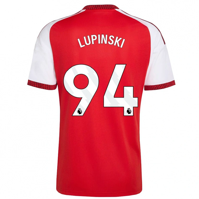 Danxen Uomo Maglia Remi Lupinski #94 Rosso Bianco Nero Kit Gara Home 2026/27 Maglietta