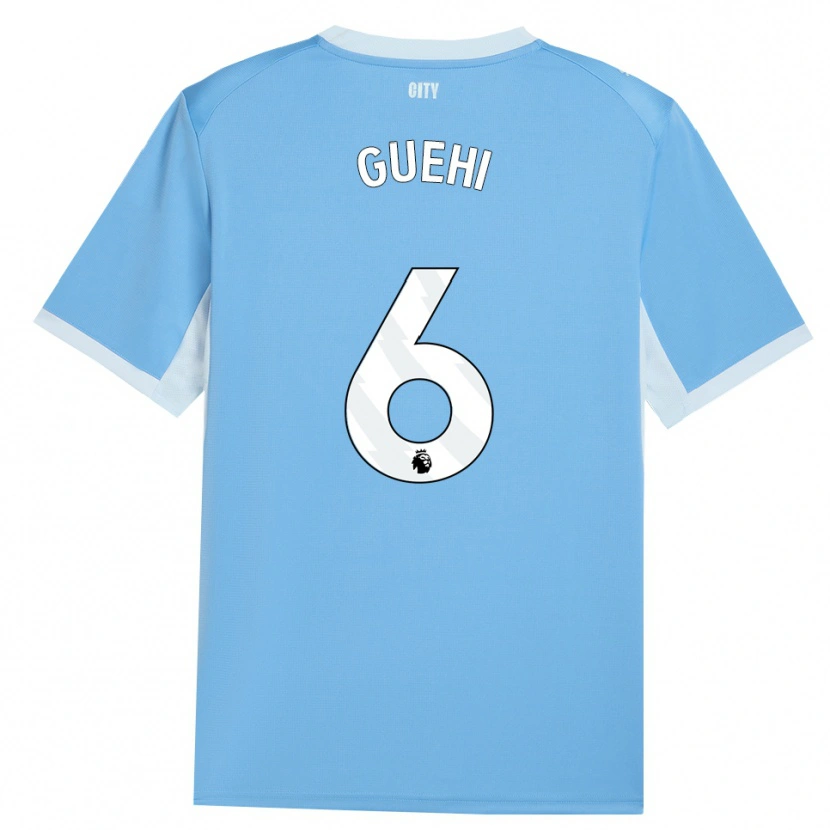 Danxen Uomo Maglia Marc Guéhi #6 Azzurro Chiaro Bianco Kit Gara Home 2026/27 Maglietta