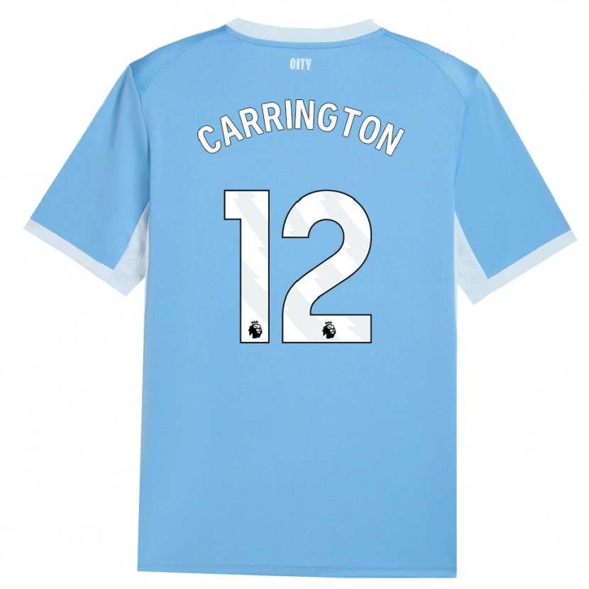 Danxen Uomo Maglia Theo Carrington #12 Azzurro Chiaro Bianco Kit Gara Home 2026/27 Maglietta