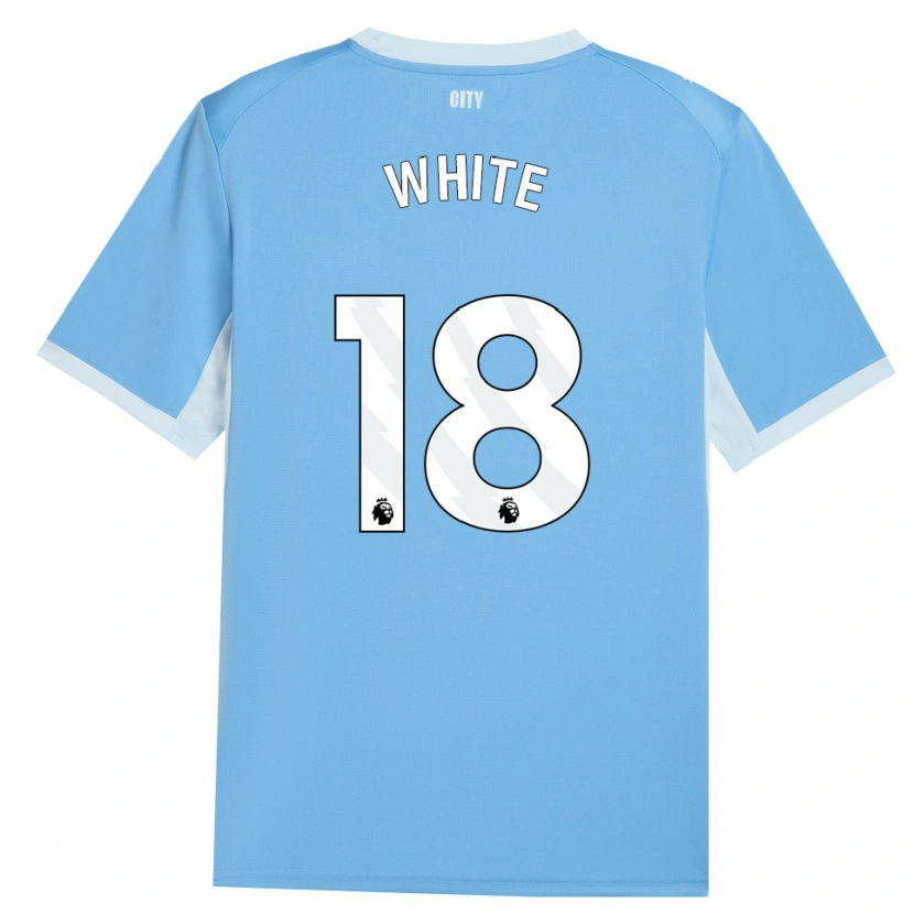 Danxen Uomo Maglia Ellen White #18 Azzurro Chiaro Bianco Kit Gara Home 2026/27 Maglietta