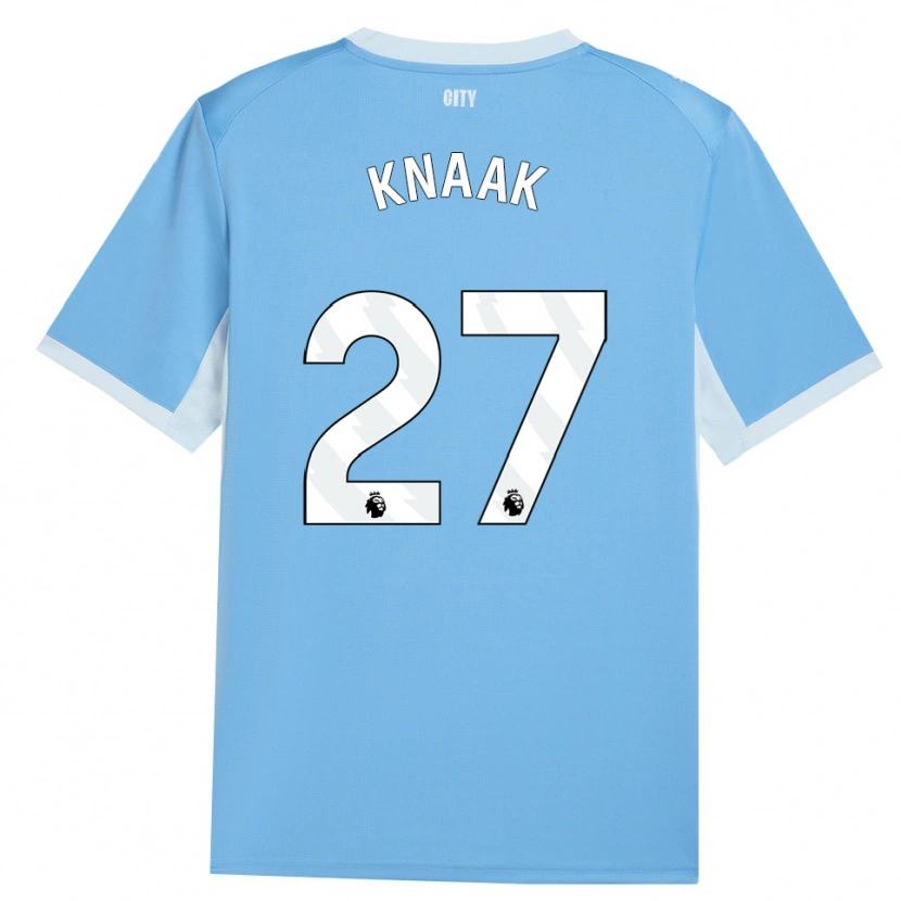 Danxen Uomo Maglia Rebecca Knaak #27 Azzurro Chiaro Bianco Kit Gara Home 2026/27 Maglietta