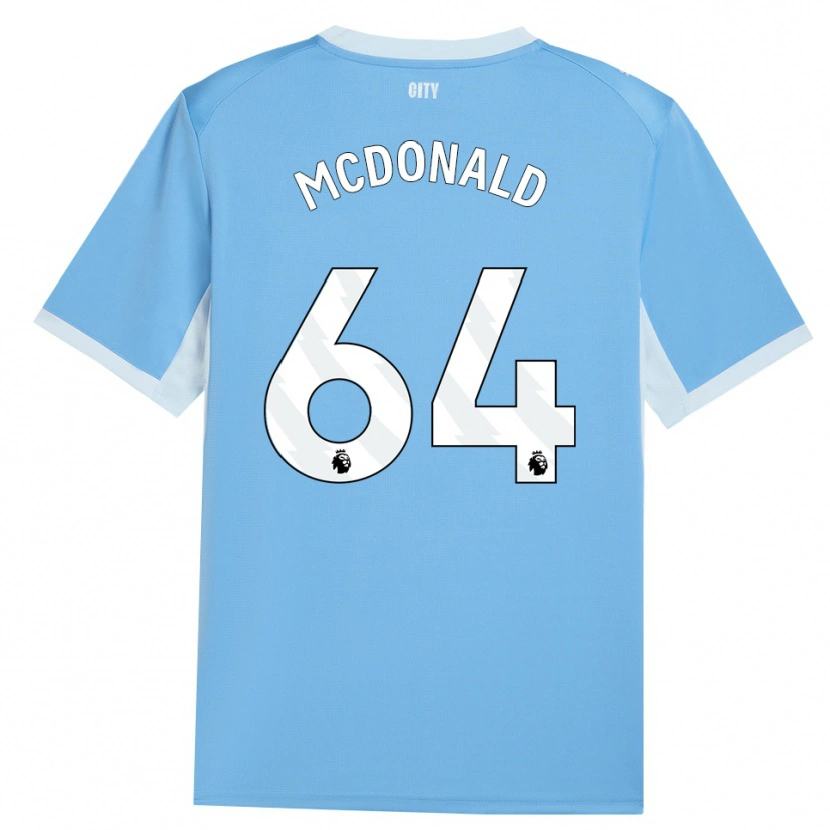 Danxen Uomo Maglia Rowan Mcdonald #64 Azzurro Chiaro Bianco Kit Gara Home 2026/27 Maglietta