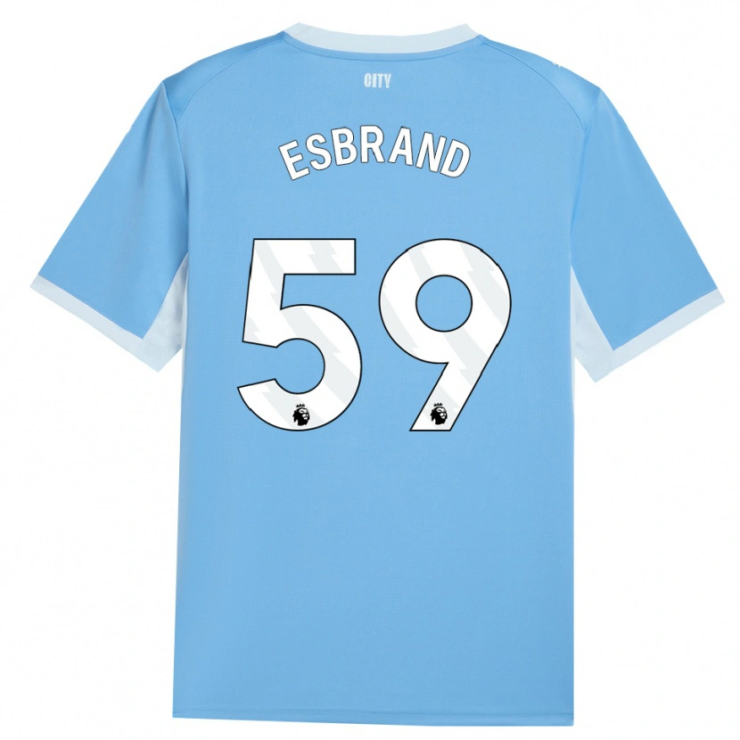Danxen Uomo Maglia Josh Wilson-Esbrand #59 Azzurro Chiaro Bianco Kit Gara Home 2026/27 Maglietta