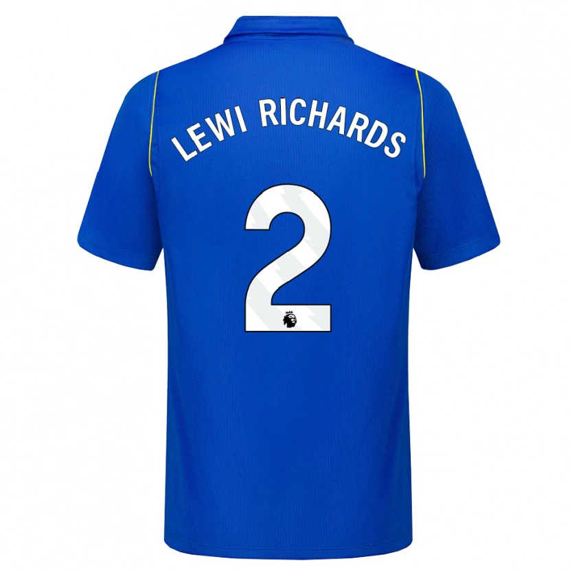 Danxen Uomo Maglia Lewi Richards #2 Blu Giallo Kit Gara Home 2026/27 Maglietta