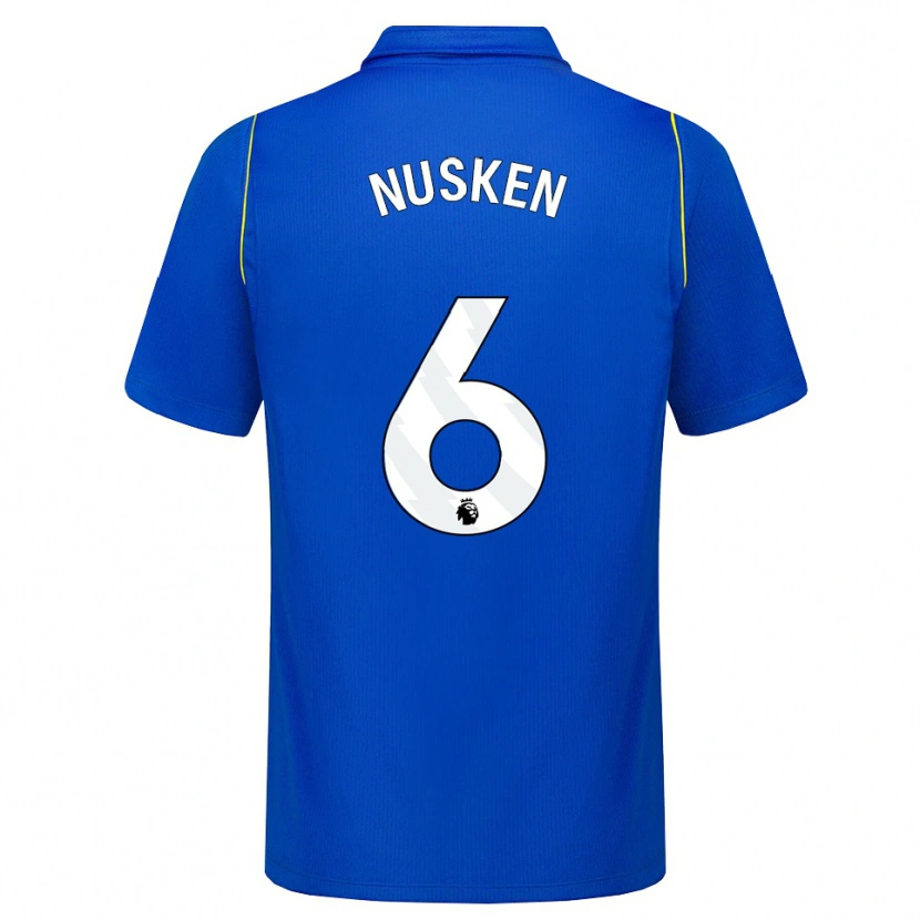 Danxen Uomo Maglia Sjoeke Nüsken #6 Blu Giallo Kit Gara Home 2026/27 Maglietta
