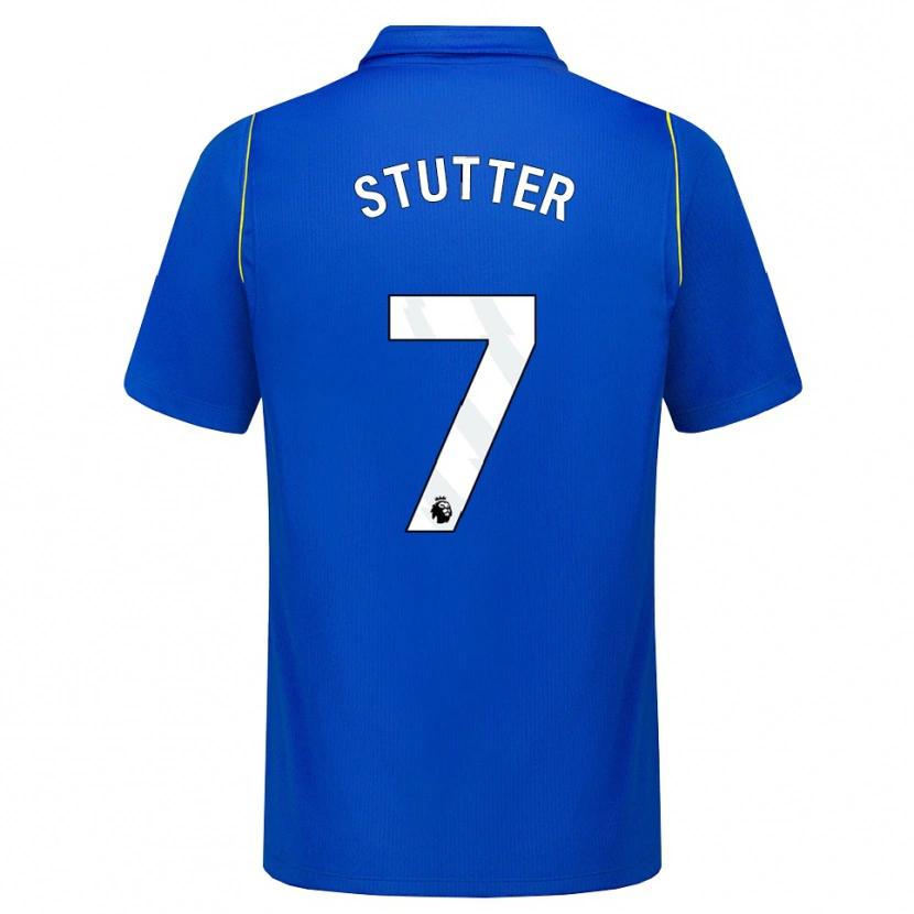 Danxen Uomo Maglia Ronnie Stutter #7 Blu Giallo Kit Gara Home 2026/27 Maglietta