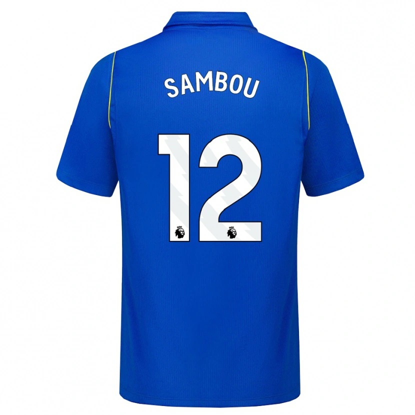 Danxen Uomo Maglia Gabriel Sambou #12 Blu Giallo Kit Gara Home 2026/27 Maglietta