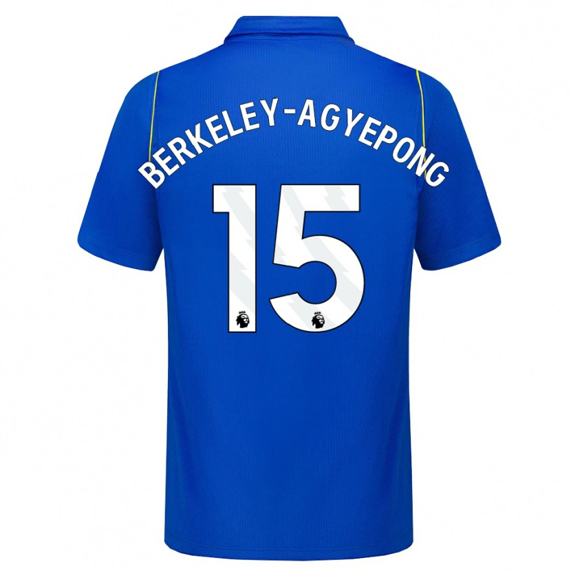Danxen Uomo Maglia Jeremiah Berkeley-Agyepong #15 Blu Giallo Kit Gara Home 2026/27 Maglietta