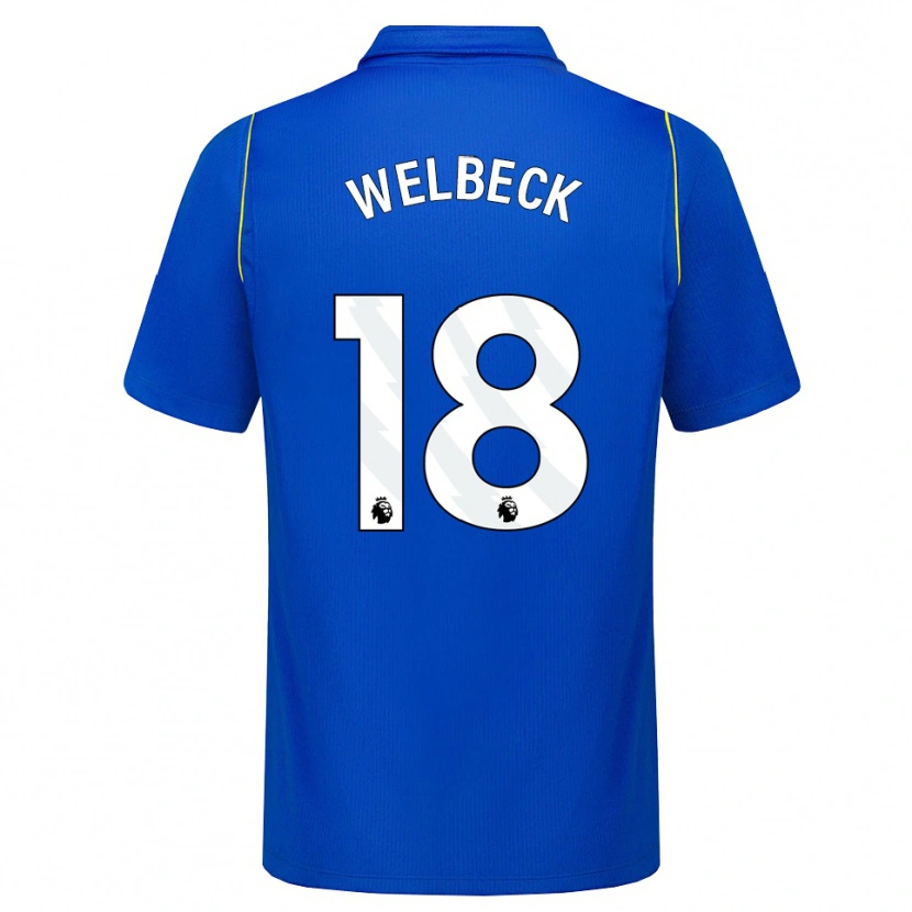 Danxen Uomo Maglia Danny Welbeck #18 Blu Giallo Kit Gara Home 2026/27 Maglietta