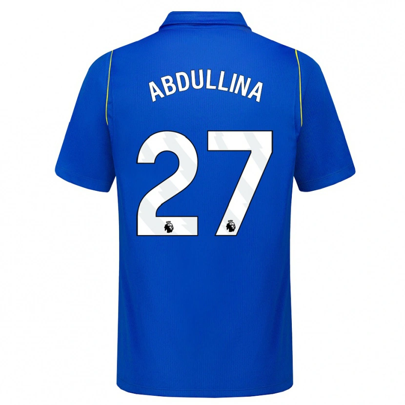 Danxen Uomo Maglia Alsu Abdullina #27 Blu Giallo Kit Gara Home 2026/27 Maglietta