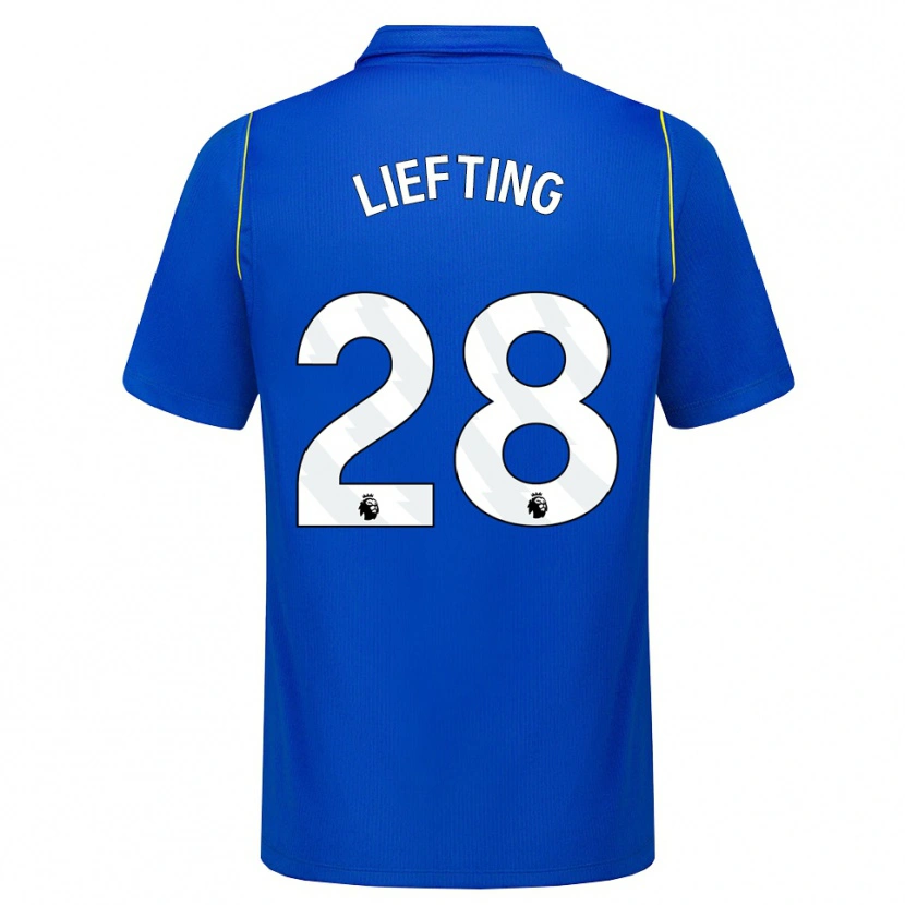 Danxen Uomo Maglia Femke Liefting #28 Blu Giallo Kit Gara Home 2026/27 Maglietta