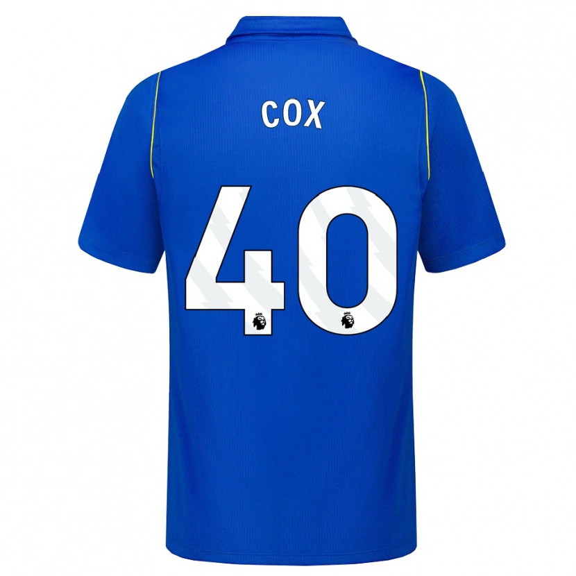 Danxen Uomo Maglia Katie Cox #40 Blu Giallo Kit Gara Home 2026/27 Maglietta