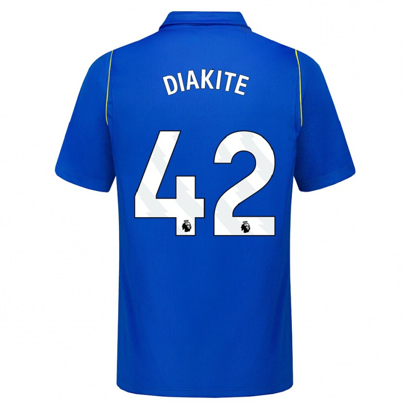 Danxen Uomo Maglia Calvin Diakite #42 Blu Giallo Kit Gara Home 2026/27 Maglietta