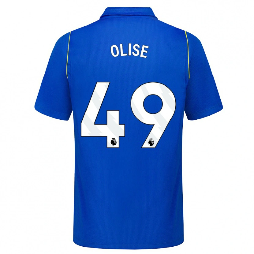 Danxen Uomo Maglia Richard Olise #49 Blu Giallo Kit Gara Home 2026/27 Maglietta